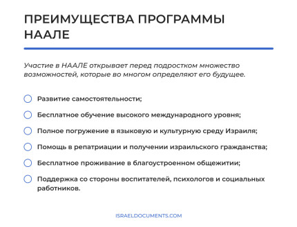 программа наале:преимущества
